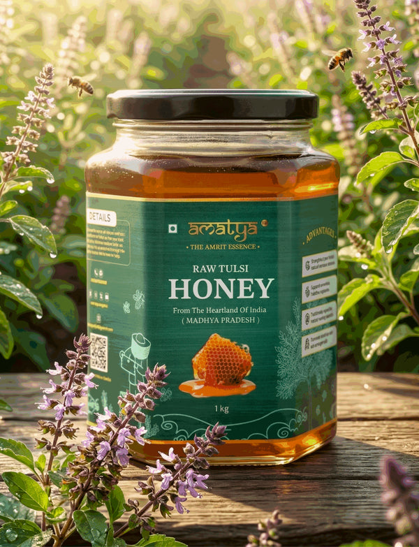 Raw Tulsi Honey